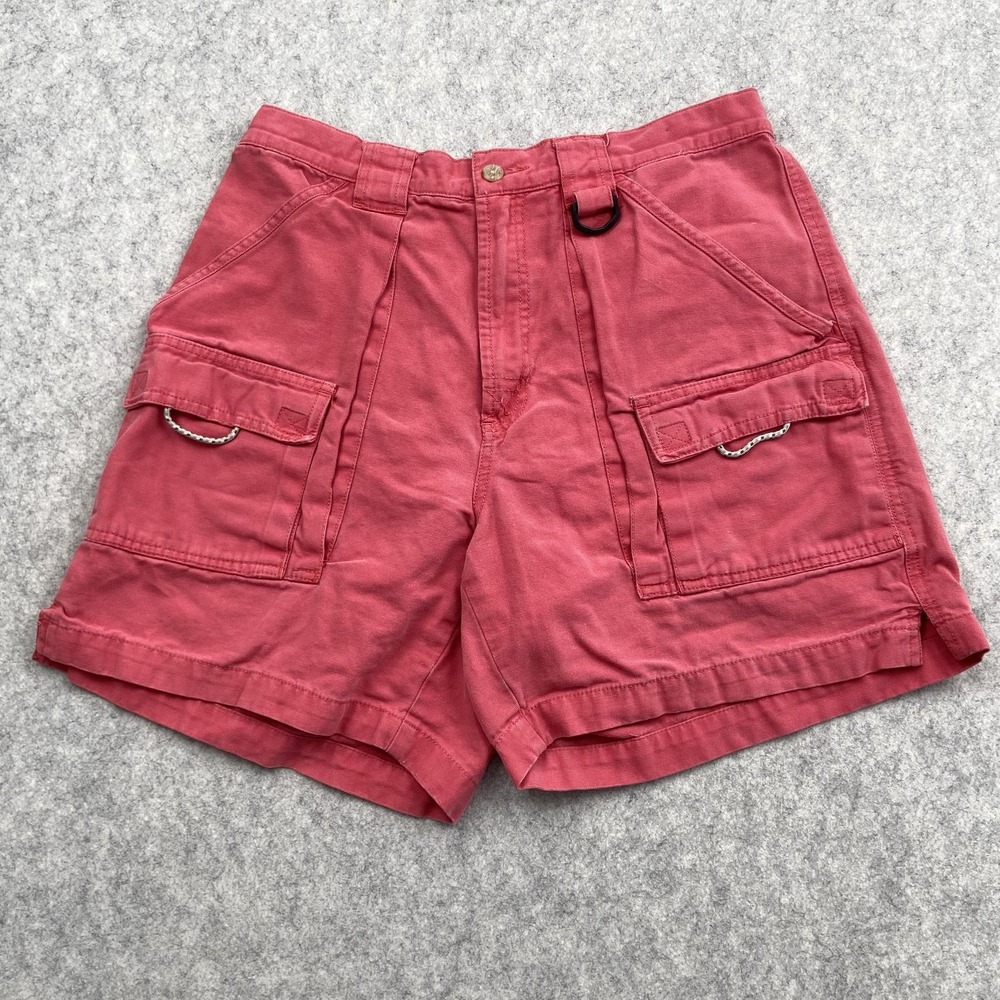 Columbia PFG Shorts Mens Medium (28x6) Red Cotton Cargo Fishing Outdoor Utility